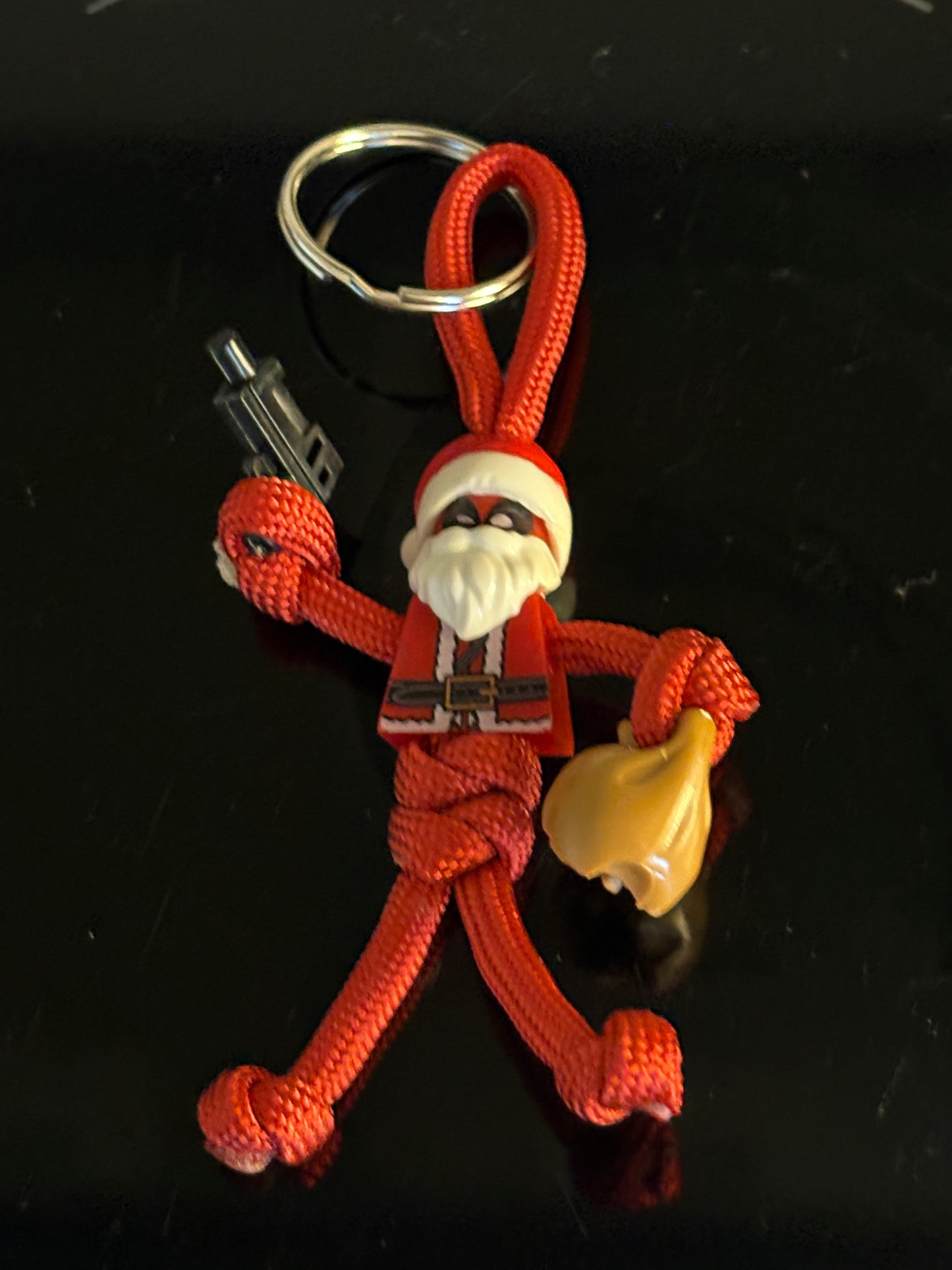 Christmas Deadpool Character Keyring
