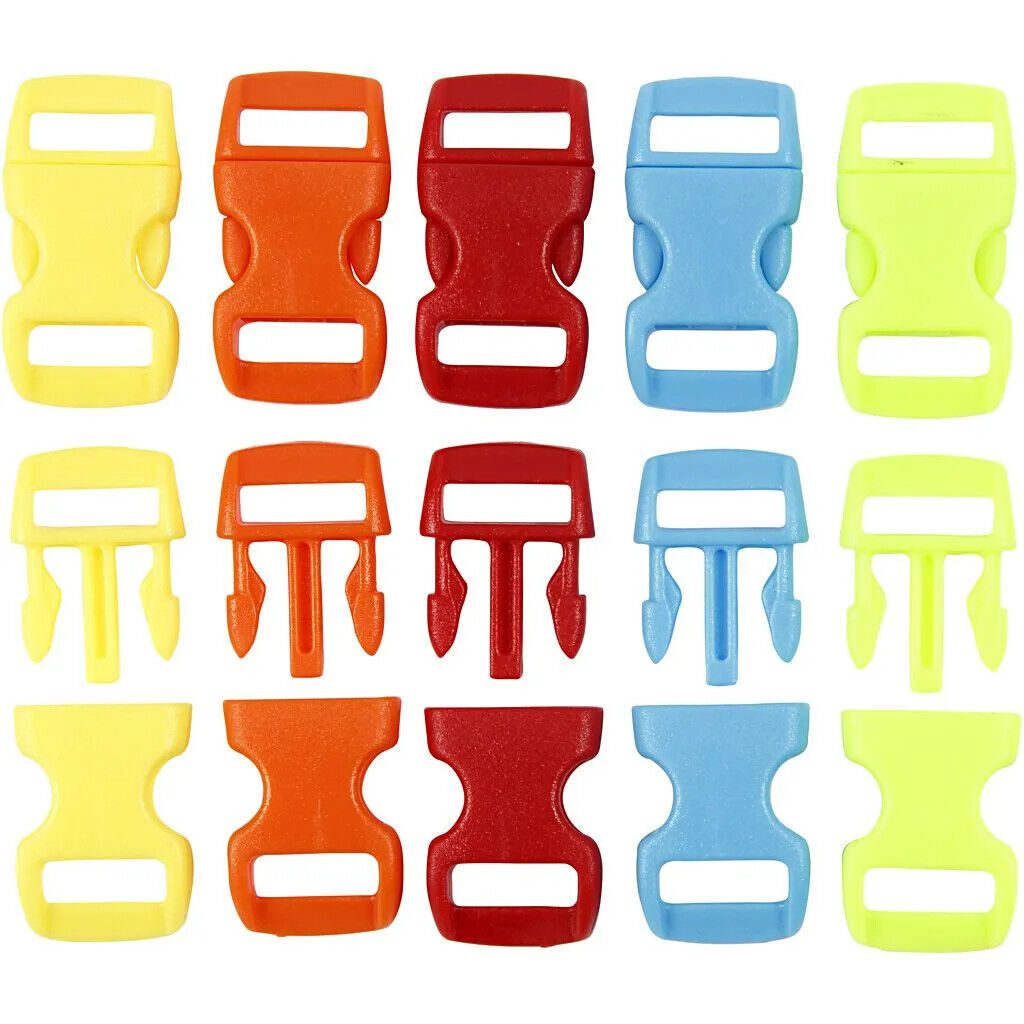 Small, Medium and Large Paracord plastic clips