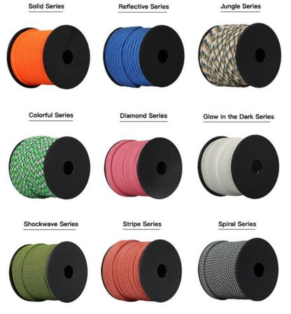 Spooled 50M 550 Bushcraft Survival Mil-Spec Type III 7 Strand Paracord Gallery Image 0