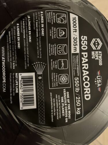 305M of premium quality Atwood 550 Paracord Gallery Image 8