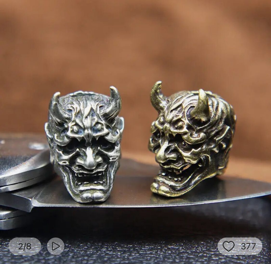 Japanese Ghost head bead Main Image