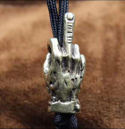 Middle finger Paracord Bead