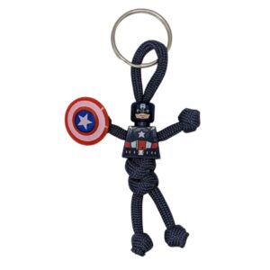 captain america paracord keychain