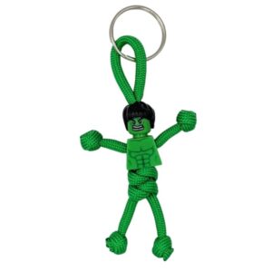 hulk paracord keychain